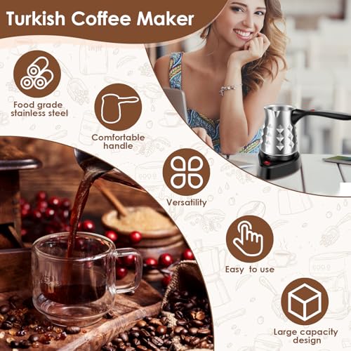 Cafetera Turca Eléctrica con Capacidad de 0.5 L miniatura 2