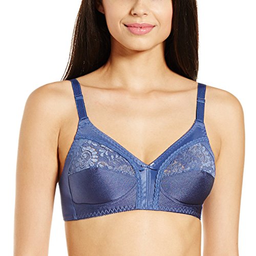 Image of Triumph Claudette Classics Women Bra Non Wired, Non Padded Cups with lace Full Coverage, Cut & Sew Soft and Breathable Fabric All-Day Comfort Pack of 1