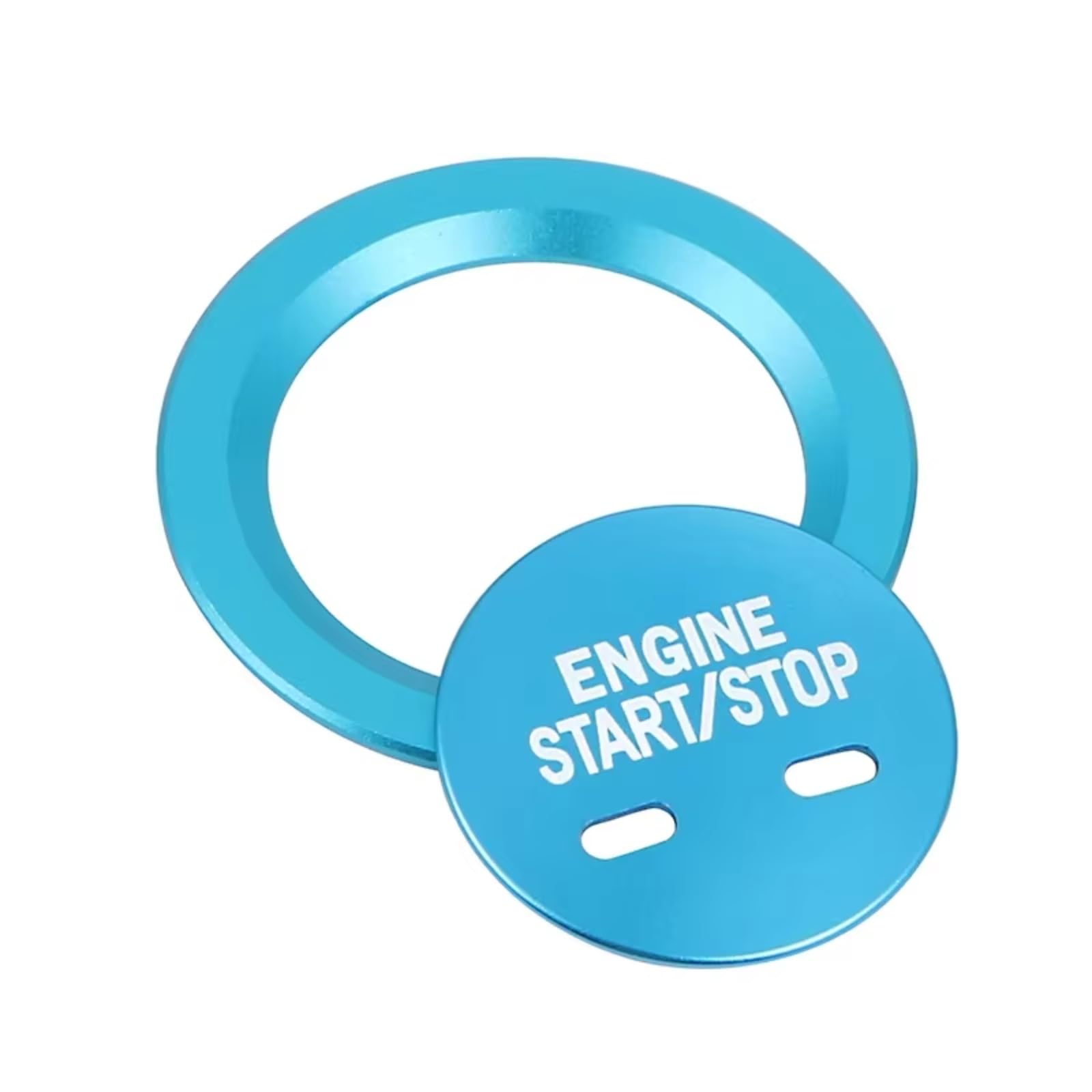 Switch Button Label Decals Compatible with Chevrolet for Cruze for Malibu 2016 2017 2018 2019 2020 Car Engine Push Start Stop Button Surrounding Ring(Blue)