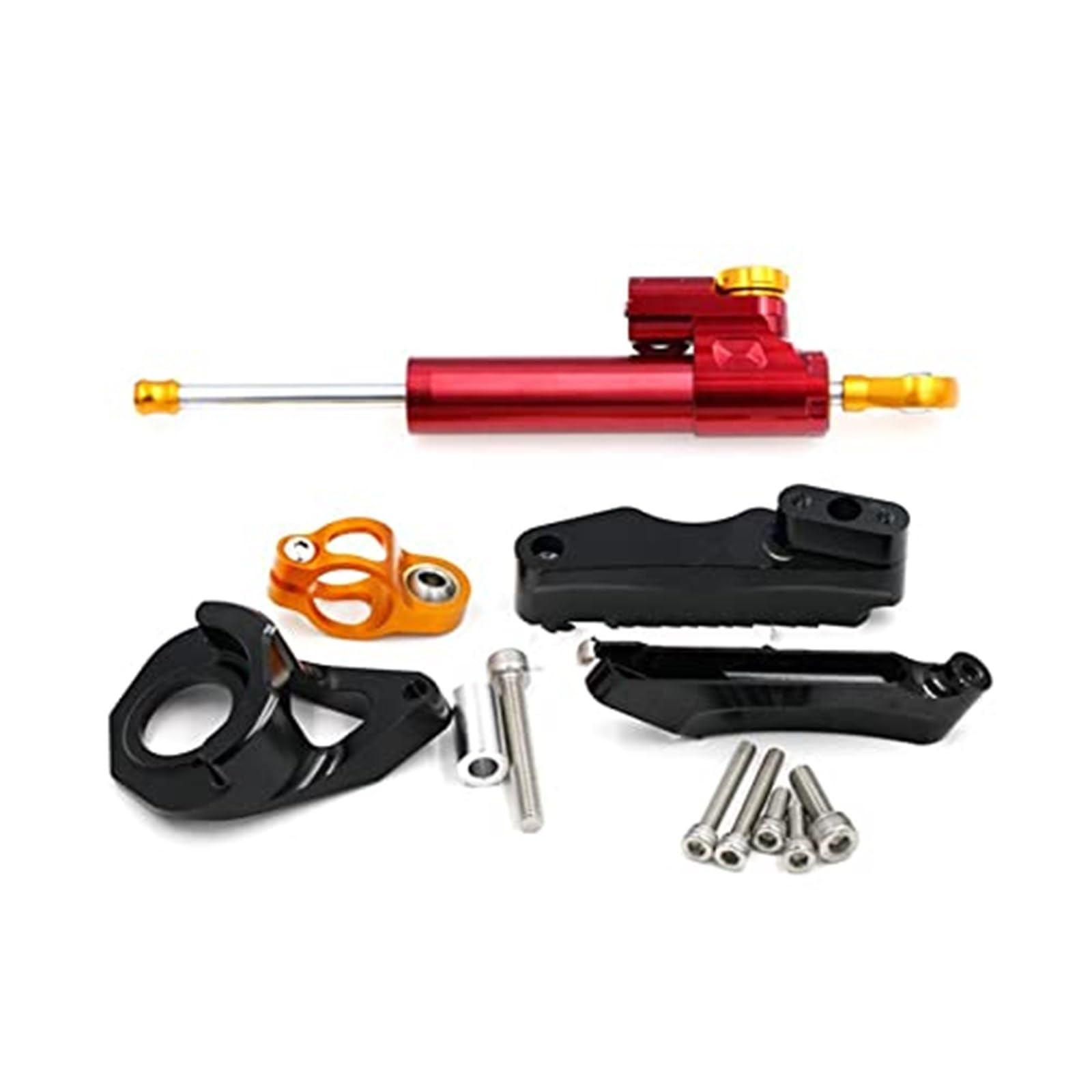 Stabilizator Moto z zestawem wsporników mocujących, GSX-R750, GSXR600 2001-2005 Akcesoria motocyklowe Dualtron Jednostka sterująca jazdą motocyklem(BLACK Blue)