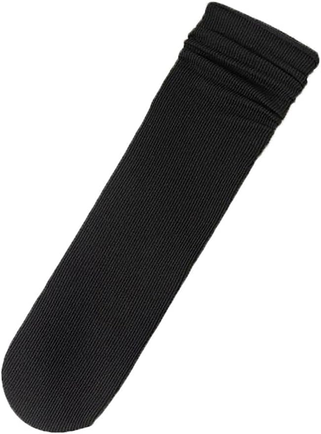 10 Pairs Women Bare Feel Socks Seamless Breathable Slouch Mid Calf Thin Hosiery