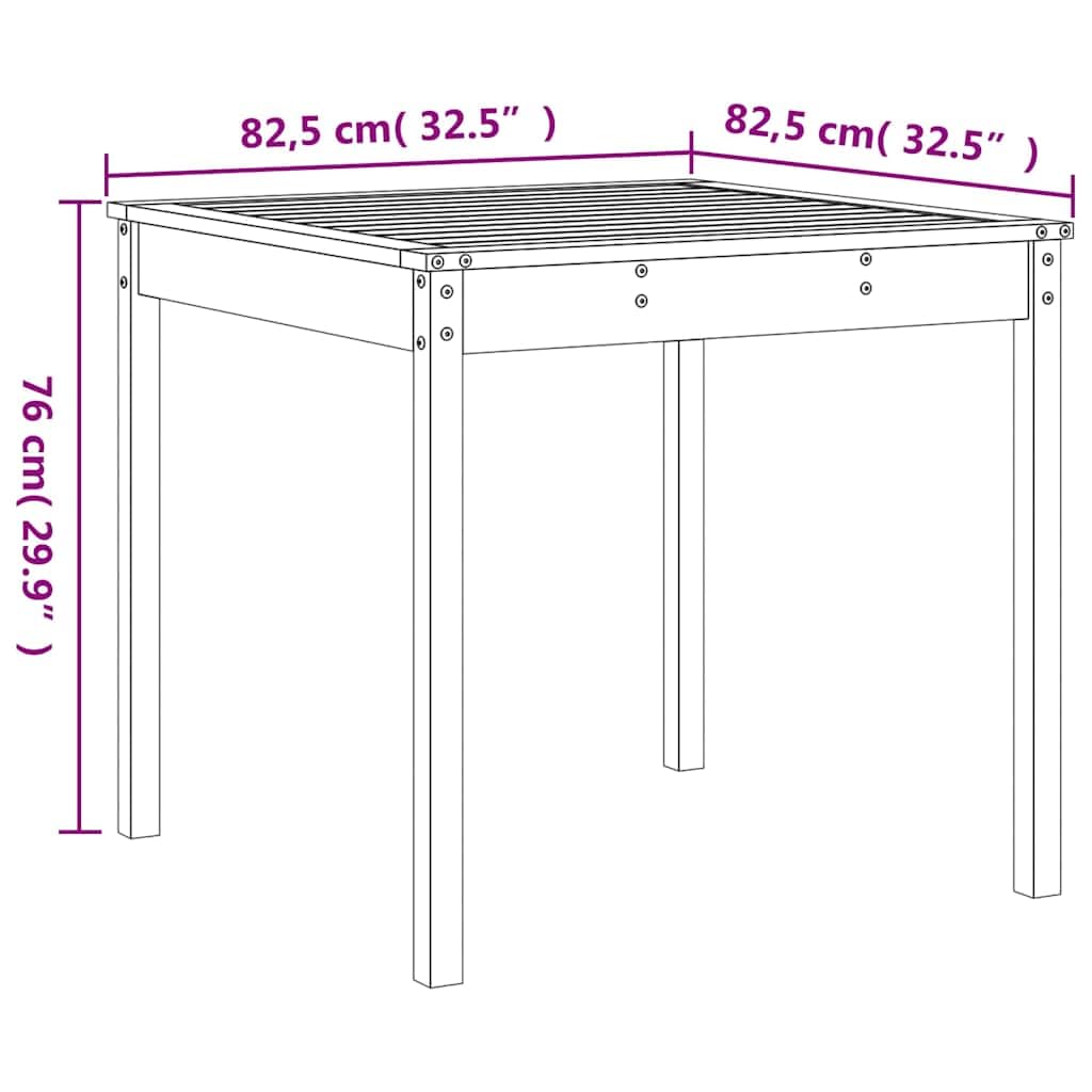 Set da bistrò, 3 pezzi, set da giardino in legno di pino, marrone