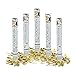 Produktbild Relaxdays 5 x Party Popper 40 cm im Konfettikanonen Set, Konfetti Bombe für Hochzeit und Geburtstag, Konfetti Shooter 6-8 m Effekthöhe, Gold metallic