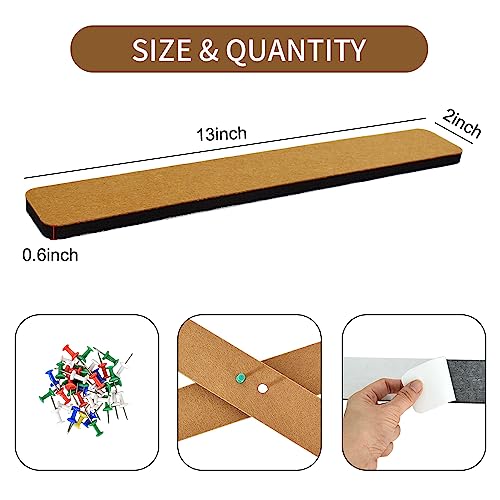 Vuzvuv 8 strisce di legno marrone in sughero con