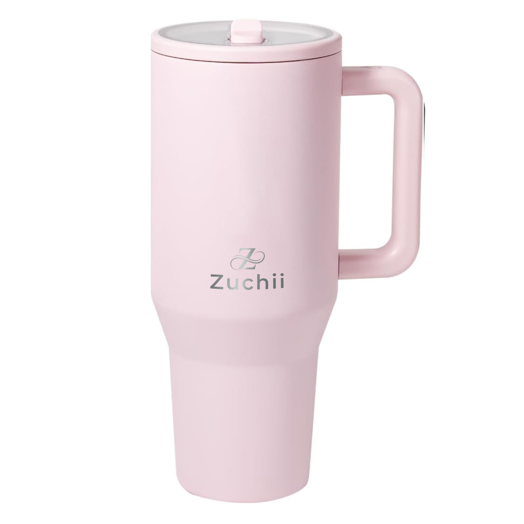 Zuchii Traveler, 40 oz Water Bottle with Handle & Flip Staraw,100% Leak Proof Reusable Insulated Tumbler, Stainless Steel Travel Mug, Cup Holder