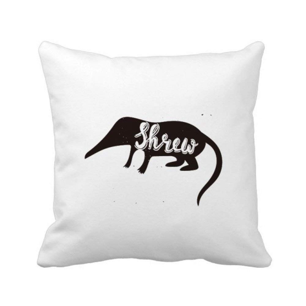 Housse de coussin animaux Shrews noir et blanc pour sublimer le canapé de votre salon