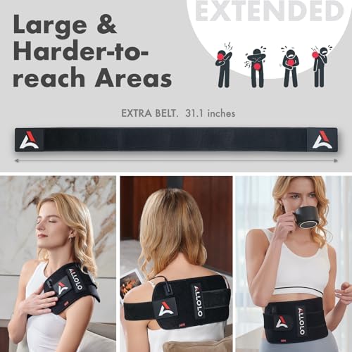 Image of Red Light Therapy for Body, 3 in 1 LEDs Red Light Therapy Belt with Timer Remote Control, 660nm 850nm Infrared Light Therapy Pad for Body Waist Shoulder Knee, 12.3 inch x 6 inch Large Area