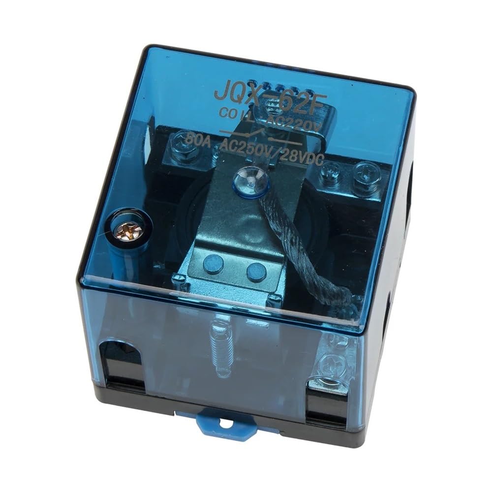 POWTAXBJGD JQX-62F electromagnetic Relay SPDT high Power Relay JQX-62F-1Z AC 220V DC 24V 12V(120A,Copper 24VDC)