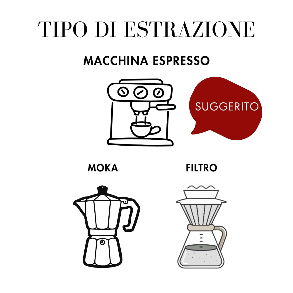 Miscela d'Oro Gusto Espresso - Caffè macinato per macchine espresso domestiche - 8 confezioni da 250g