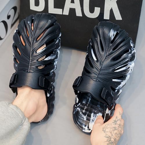 Monstera Shoes，Plant Shoes for Women and Men，Anti-Slip Soft Plant Print Slides Indoor and Outdoor3