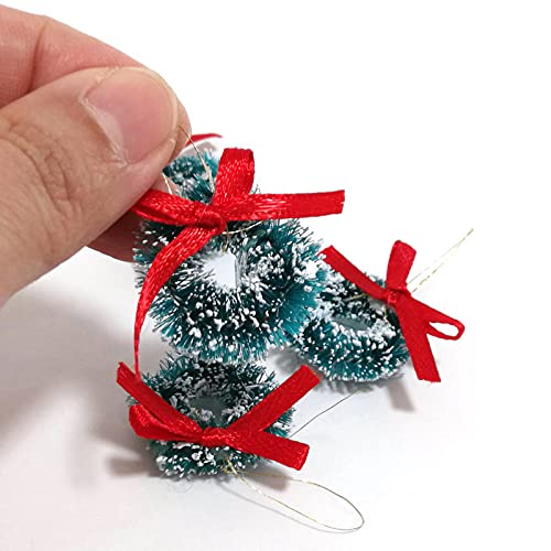 1:12 Scale Dollhouse Christmas Kit Mini Scene Decor Pine Tree Mistletoe Xmas Wreath Miniature Snowman Candy Crutch Ornament Desktop Decorations Simulation Candy Canes Gifts (All) #TOP5