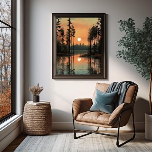 Impression sur toile forêt de pins pour réchauffer un mur blanc vide - 7