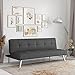 Serta RNE-3S-CC-SET Rane Collection Convertible Sofa, L66.1 x W33.1 x H29.5, Charcoal