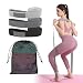 LANMOU Yoga Long Resistance Bands for Women UK Beginner, Gym Resistance Bands Set 2M Fabric with Workout Booklet, Non-Slip Workout Fitness 3 Level Exercise Band for Arms, Leg, Full Body (Set B)