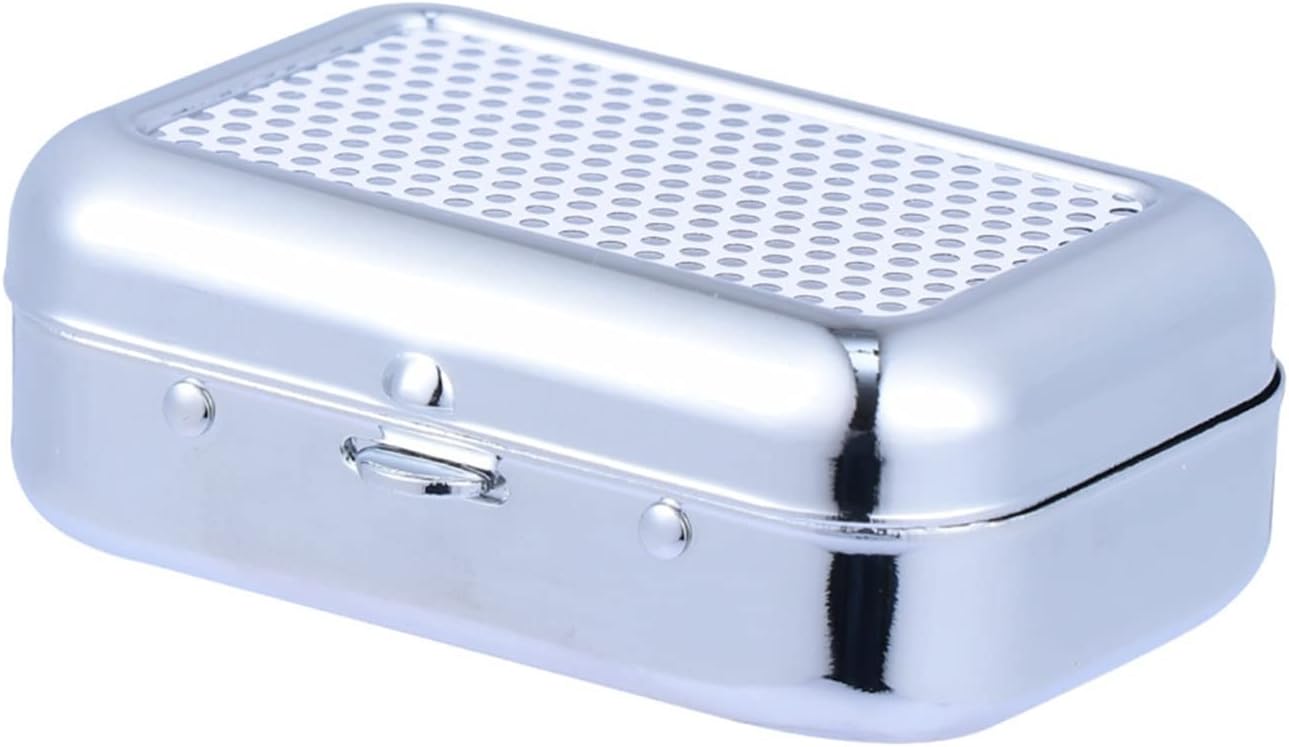 灰皿 ミニアッシュ容器屋外灰皿携帯用メタルアッシュホルダーシガートレイ 耐久性があり よくできていて Color White 値下げ お手入れが簡単です