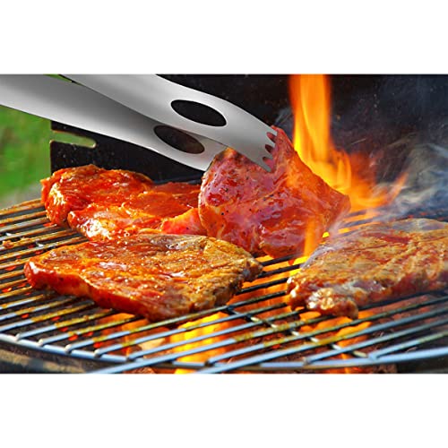 Home-Complete Hc-1001 Wood Bbq Grill Tool Set-18 Stainless Steel Barbecue Accessories With Wooden Handles And Case, Spatula, Tongs, Skewers, 18 Pc #TOP4