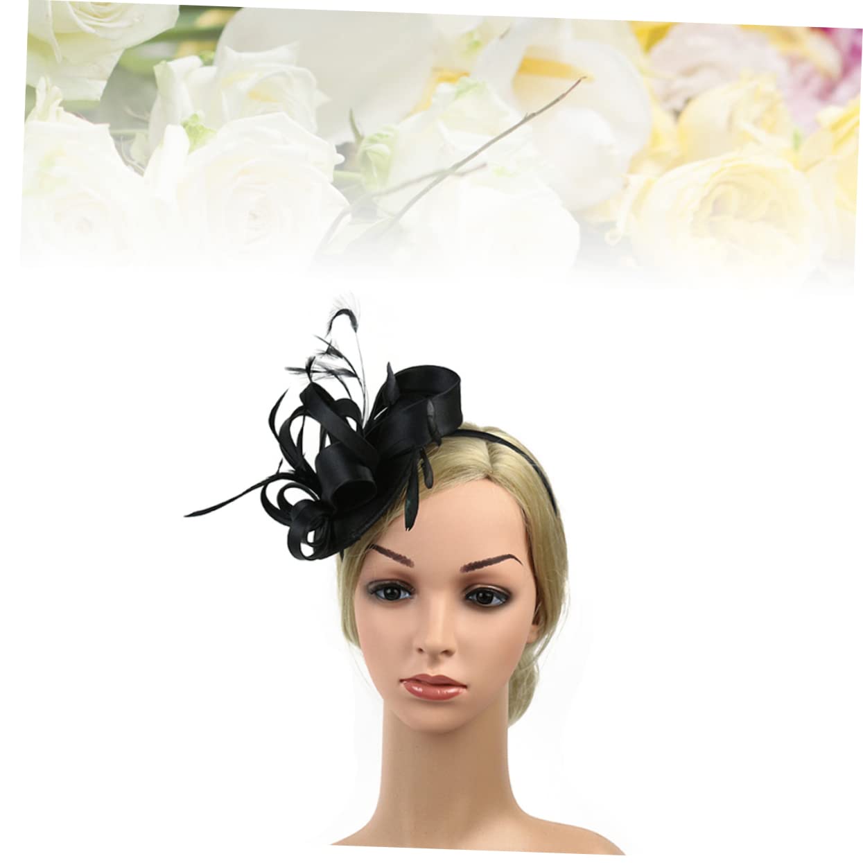 FOMIYES Cuffie Fascia Cappello Donna Fascia Sposa Cappelli Di Fascinator Per Le Donne o Festa Flapper 1920S Flapper Per Fiori Decorazione Copricapo Per La