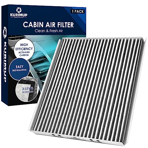 KURIMUP Premium Cabin Air Filter with Activated Carbon Replacement for CF10728 Fit for Hyundai Accent(2008-2011)/Elantra(2007-2016) Kia Forte(2014-2018)/Forte Koup(2014-2017)/Forte5(2014-2018).