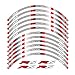 XIAOZHIWEN Décalques de la Roue motrice Stickers réfléchissants imperméables Rim Stripes compatibles avec Yamaha YZF R6 hnxzw (Color : Red 1)