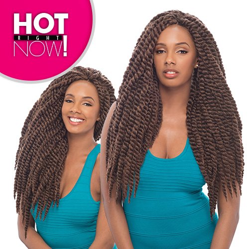 Janet Collection Synthetic Hair Braids Havana 2X Mambo Twist Braid 18" (6-Pack, 27)