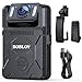 BOBLOV M7 256G Body Camera with 180 Rotatable Lens, 4000mAh Battery with GPS Body Cam, Last 14 Hours Video Recording, Police Body Worn Cam for Daily Shooting, Patrol, Police (256GB)