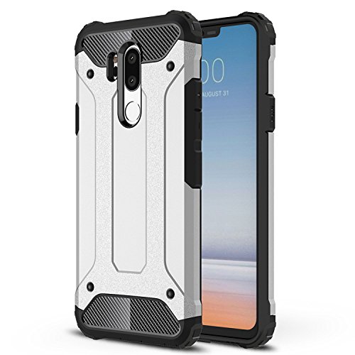 Torryka for LG G7 Case, LG G7 ThinQ case, G7 CASE, Heavy Duty Protective Drop Protection Sleek Slim Fit Durable Anti-Scratch Dual Layer Shockproof Dustproof Armor Cover Case for LG G7 (Silver)