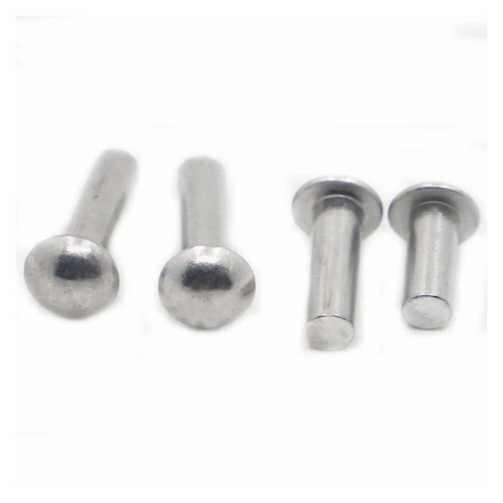 Remaches de aluminio macizo con cabeza avellanada, GB867 Remaches autorroscantes sólidos de aleación aluminio con cabeza redonda, M2-M8, 3 mm-40 mm, paquete surtido(16mm,M5 20pcs)