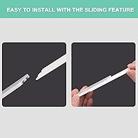 Vista 7 de SOULWIT Paquete de 5 soportes autoadhesivos, protector de sobretensiones, fijador de montaje en pared, sistema de gestión de cables sin