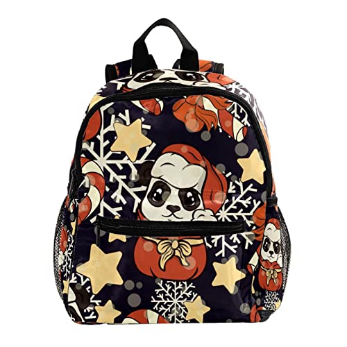 Sac à dos pour enfants motif panda mignon petit cartable scolaire 30,5 cm multicolore