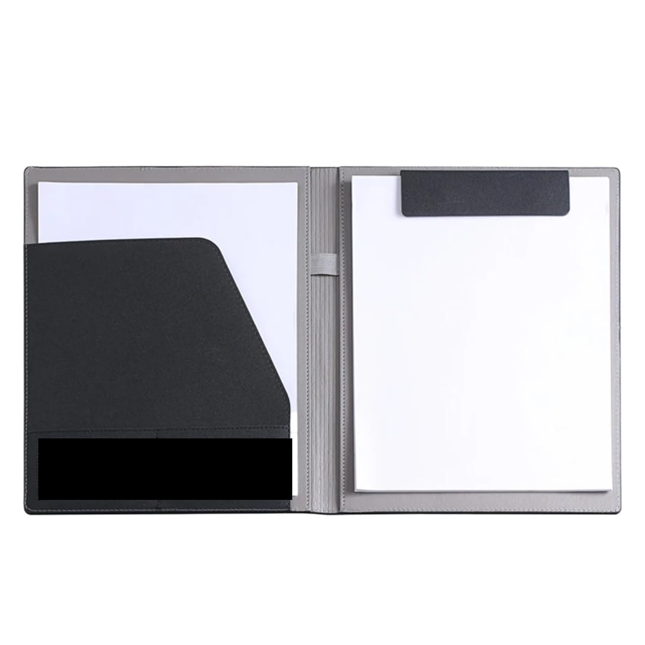 2 Stück Zwischenablage, magnetisch, A4, multifunktionaler Zwischenablage-Ordner, Geschäftskonferenz, Besprechung, Dokumentenhalter Fürs Büro(Black)