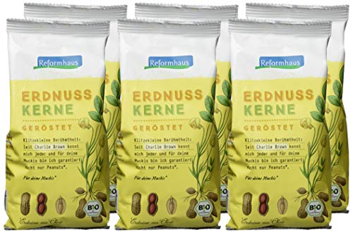 Reformhaus Erdnusskerne geröstet Bio, 6er Pack (6 x 200 g)