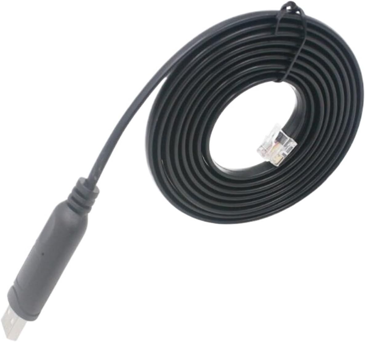 USB to Serial Converter USB to RS232 RJ12 6P6C Adapter Plug Converter Cable with FTDI Chip Support Win10