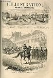  L\'ILLUSTRATION JOURNAL UNIVERSEL N° 886-Présentation des chevaux envoyés par le bey de Tunis à S. M. l’Empereur. — Histoire de la semaine. — Courrier de Paris. — Correspondances de Madrid et du Maroc. — Excentricités américaines. — Gazette du Palais......