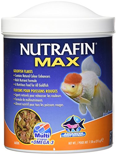 Nutrafin Max Goldfish Flakes, 215g (7.58-Ounce), Mixed Color