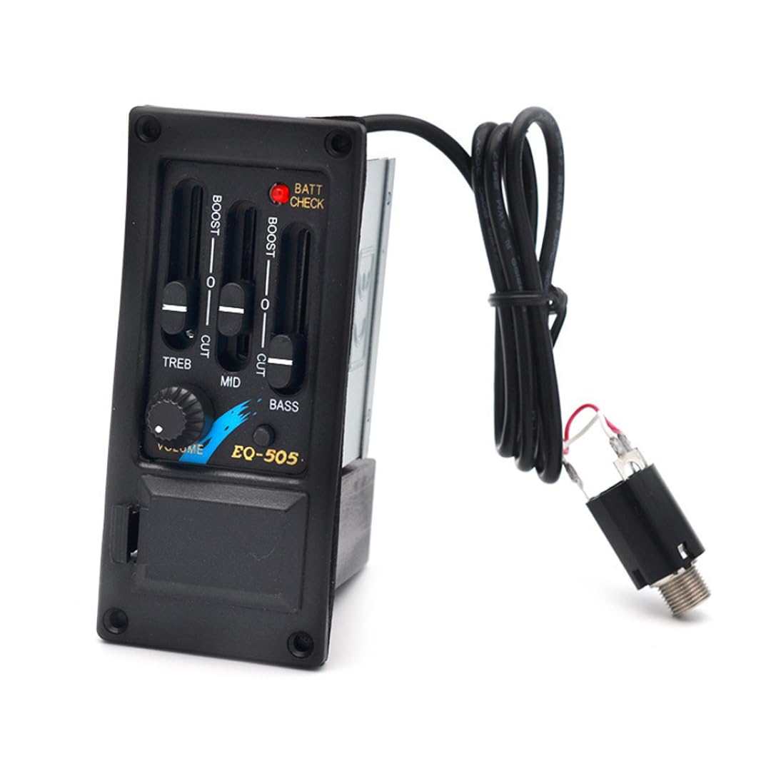 Pastoralist Guitar Pickups Acoustic Guitar 3 Band EQ-505R Preamp Amplifier Equalizer Pickup Piezo Black,TEQ-5 Pickup