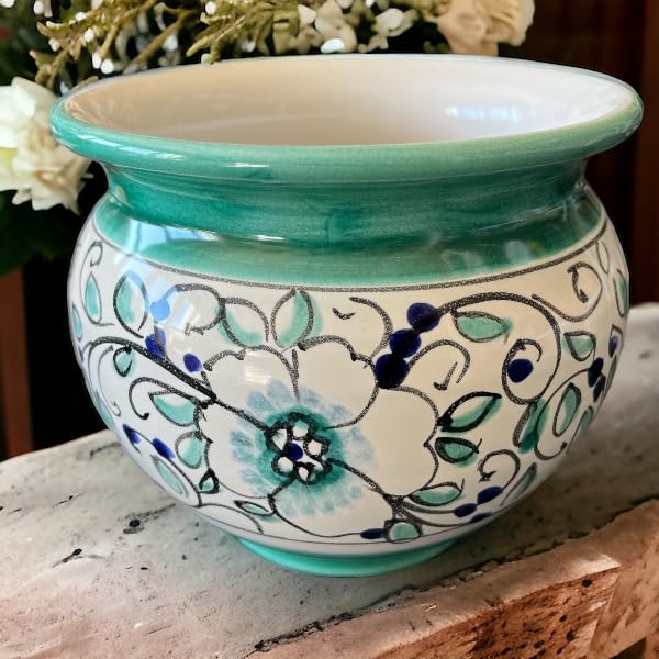 100% Ceramica Lavorato e decorato a mano