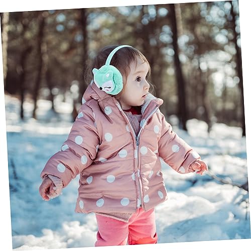 LIFKOME 1pc Boy Girl Warm Earmuffs for Winter Cute Animal Ear Covers for Boys and Girls Soft and Insulated Ear Warmers for and Adorable Cartoon Design Lake Blue4