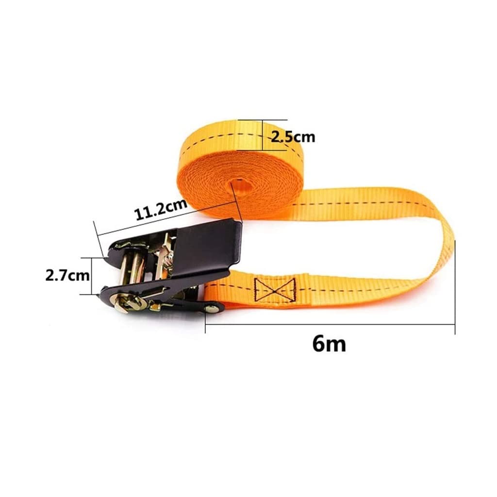 Cinghie di ancoraggio a cricchetto 4 set 1 pollice di larghezza Tirare di sicurezza 800 kg Cinghie di tensionamento Cinghie di ancoraggio Grandi veicoli di piccole dimensioni Cinghie a cricchetto pe