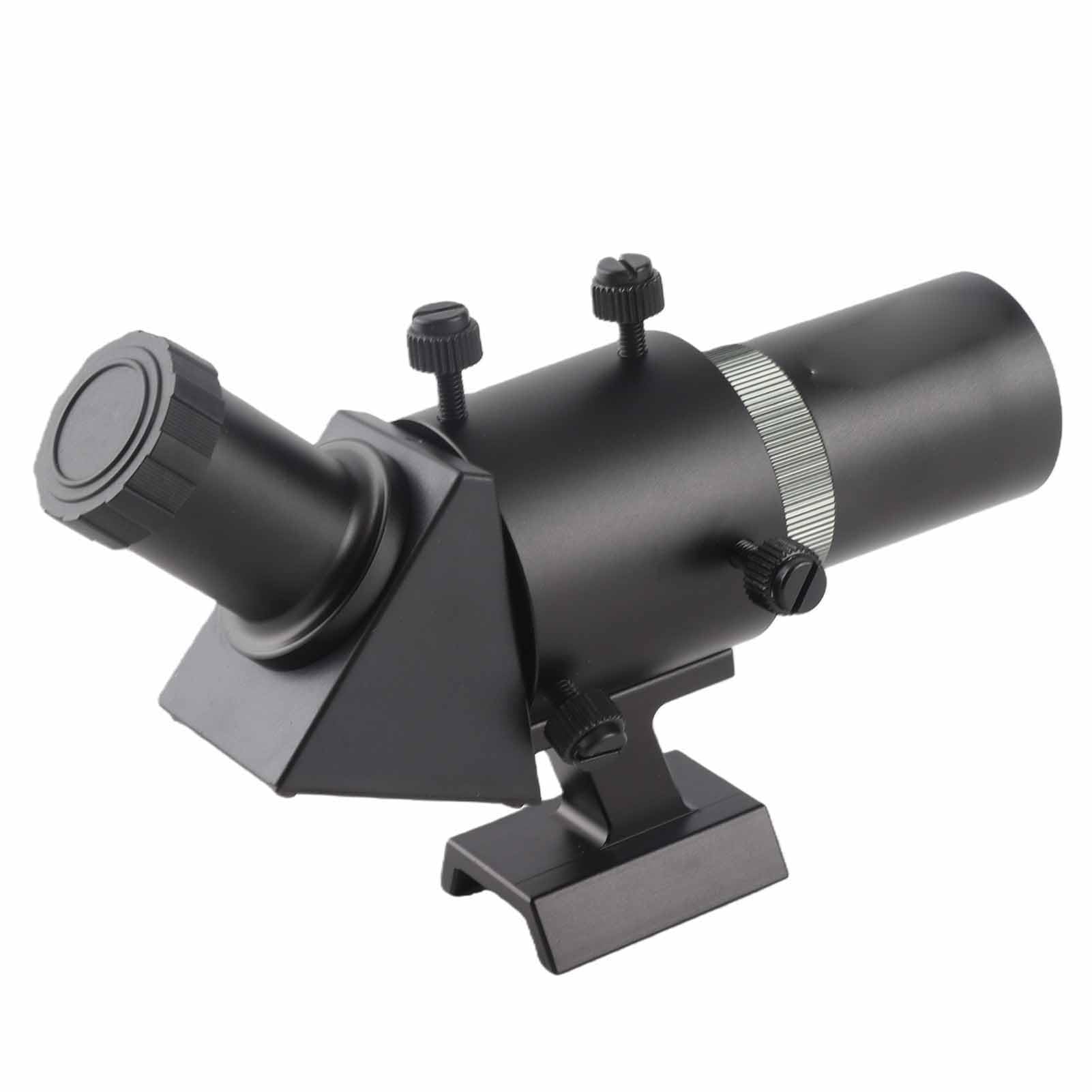 AMONIDA Szukacz 6X30 Kąt Prosty Lekki Widok 45 Stopni do Obserwacji Gwiazd w Astronomii, średnica 30 Mm, Metalowa Konstrukcja, 1 Jednostka
