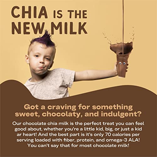 Seeds Of Wellness Chia Milk - Plant Based Non Dairy Milk Low Calorie Shelf Stable Milk Vegan Keto Allergen Friendly Gluten Free Shelf Stable Food Non-Gmo 32 Fluid Ounces, Pack Of 6 (Chocolate) #TOP4