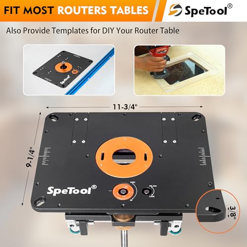 SpeTool All-Aluminum Router Lift Kit