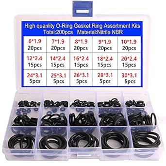 Flaconi O-Ring Set 270 Stück - Dichtungen Für Auto Klimaanlagen Aus Nitrilkautschuk