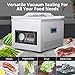 Chamber Vacuum Sealer Machine,180w-320w，Dz-260A 6.5 M³/H Pump Rate,Microcomputer Controlled,Household and Commercial Vacuum Sealing Machines with Stainless Steel Structure
