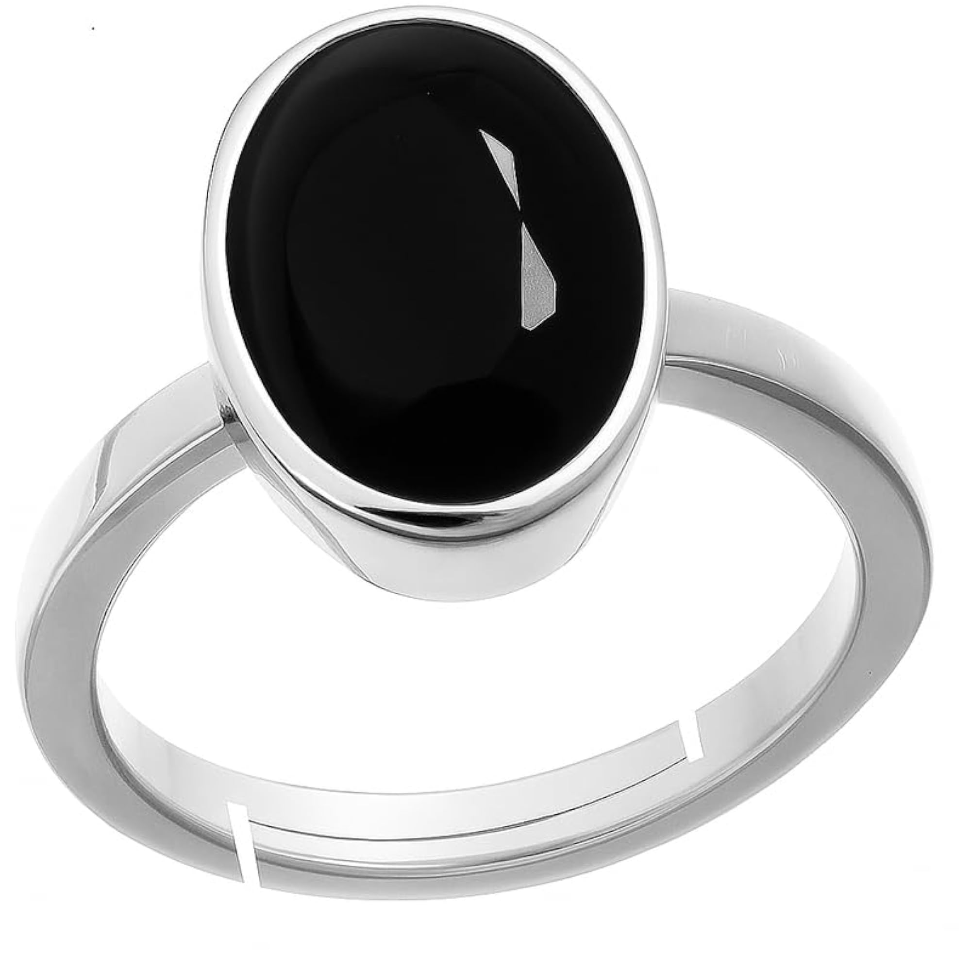 Women's 9.50 Carat Black Hakik Panchdhatu Adjustable Ring