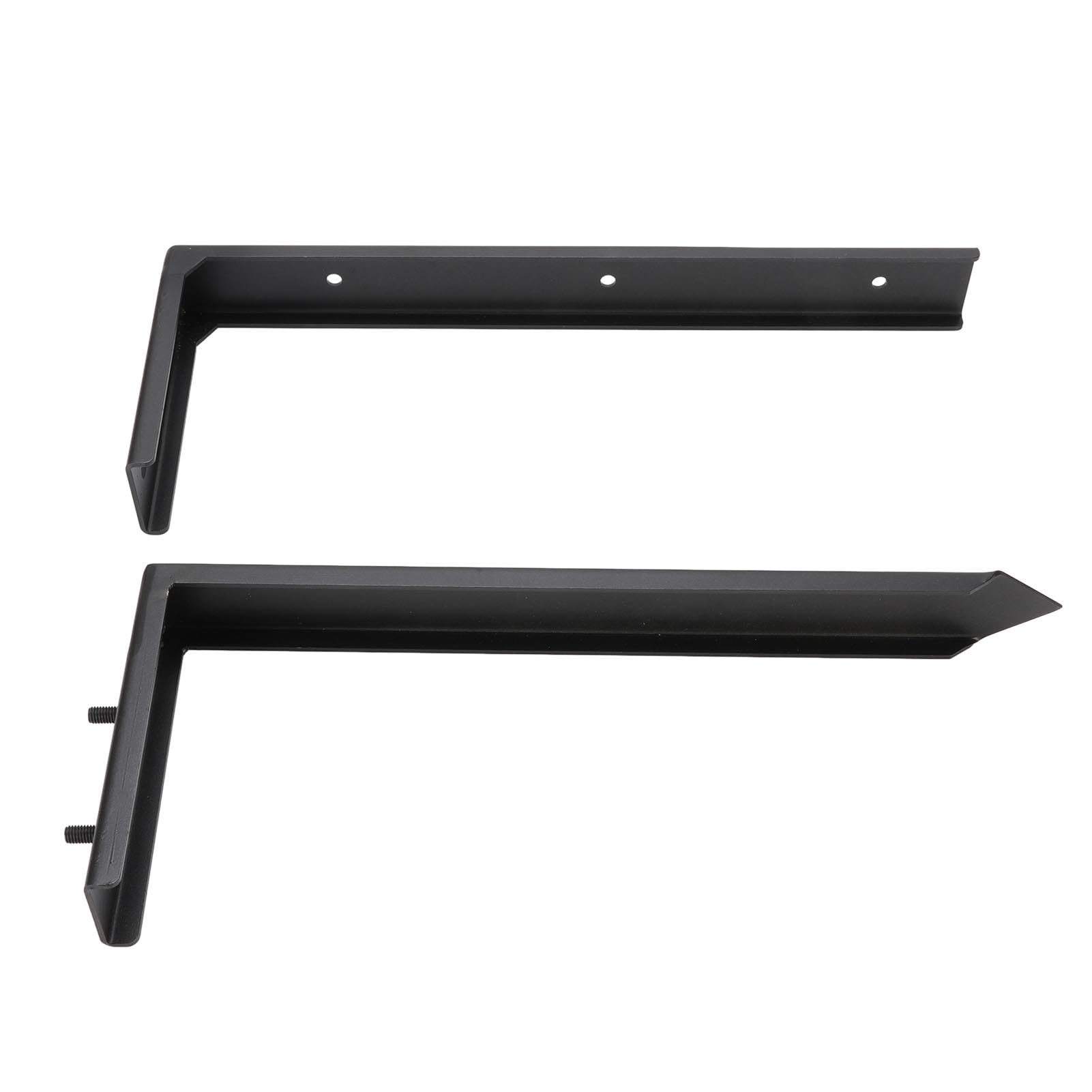 Dilwe Kit de Reparación de Postes de Cerca Estacas de Reparación de Postes de Cerca de Acero Resistente Ancla de Estaca de Tierra de 17,3 X 6,7 Pulgadas para Fijar Cercas de Madera Inclinadas o