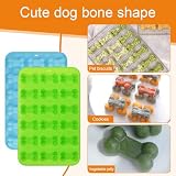 SLTAXAR 5 Stück Backmatte Hundekekse Groß 64 Hohlraum Silikonform Hund Silikonform Hundekekse Silikonformen für Hundepfoten BPA-Frei Silikonformen für DIY Hundeleckerlies Schokolade Kekse Süßigkeiten