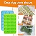 SLTAXAR 5 Stück Backmatte Hundekekse Groß 64 Hohlraum Silikonform Hund Silikonform Hundekekse Silikonformen für Hundepfoten BPA-Frei Silikonformen für DIY Hundeleckerlies Schokolade Kekse Süßigkeiten