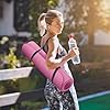 Yoga Mat Thick,2025 New Upgrade 1/5 Thick Anti-Tear Non Slip High Density Exercise Yoga Mat with Carrying Strap,Black Yoga Mat for Floor,Workouts,Gym,Fitness,Home Yoga,Stretching,Pilates
