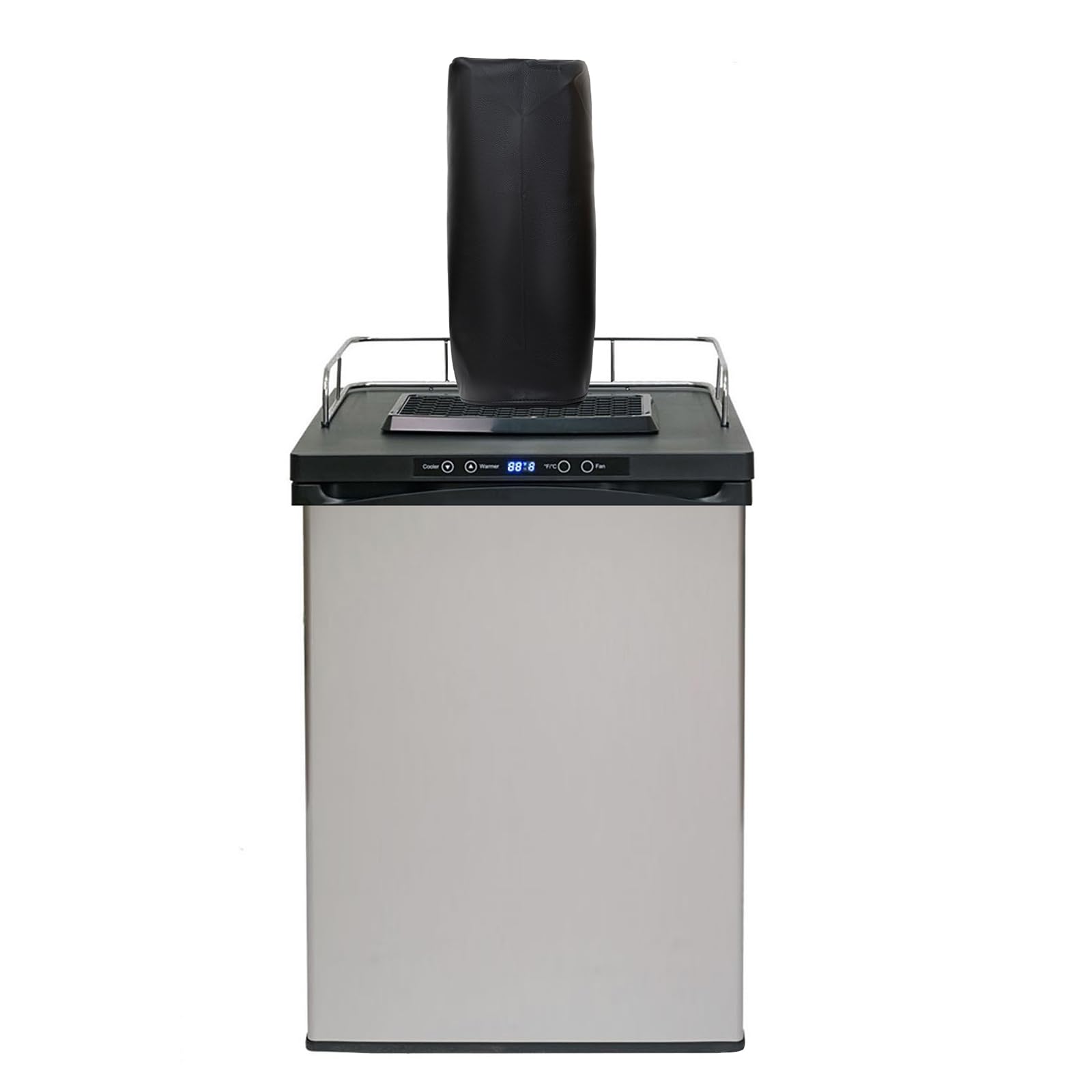 Kegerator Beer Tower Cover – Leather-Like Indoor Dust Cover For Single/Double Tap Towers (Dark Gray, 18"H X 6.5"W X 10"D)