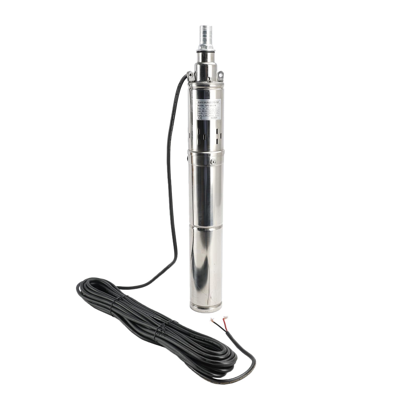 Tiefbrunnenpumpe 250W Edelstahl - Tauchpumpe 1600L/h Mit 80m Förderhöhe, IP68